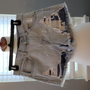 Express Highrise mom shorts